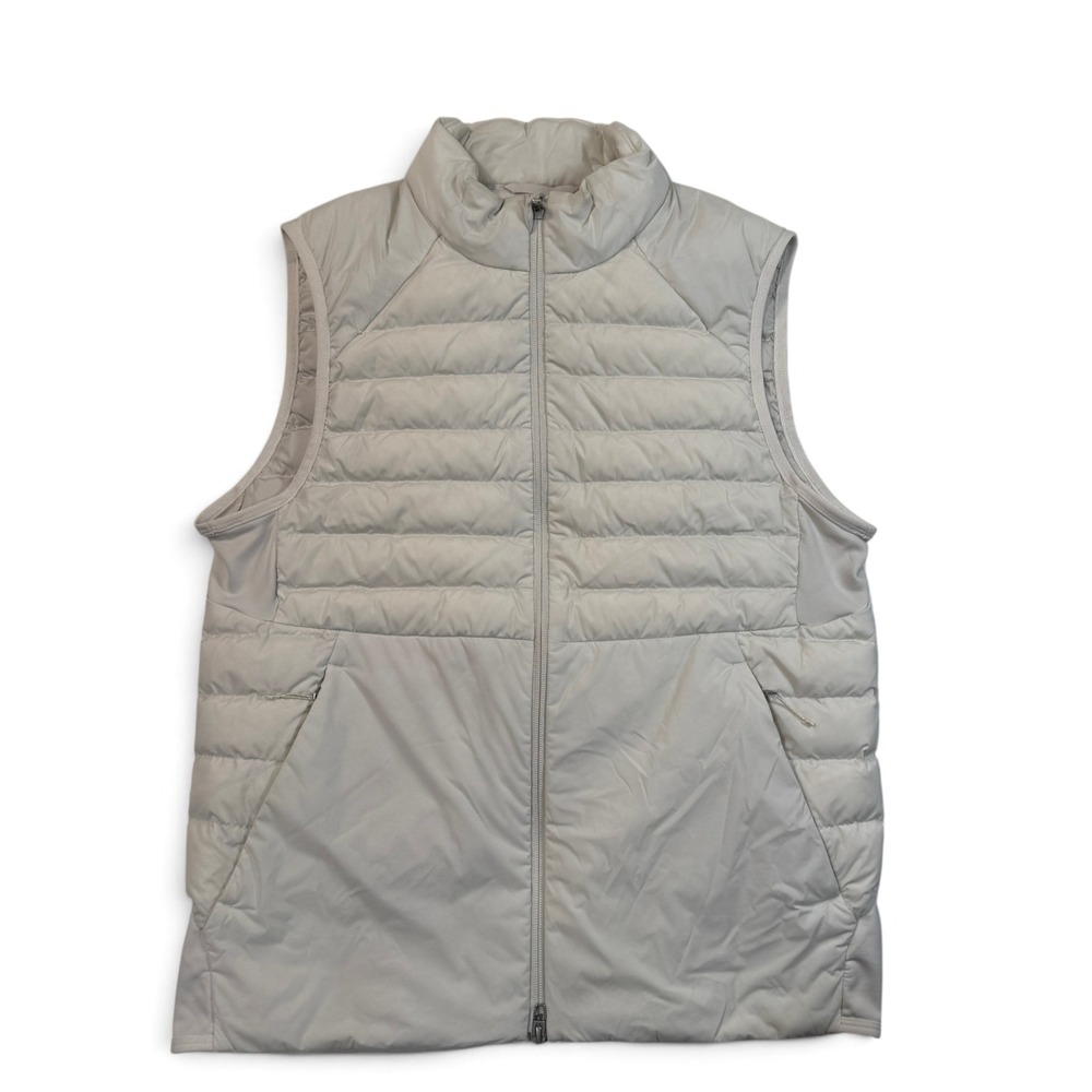 Lululemon Down For It All Vest Mens Medium White Puffer Running Gilet 700